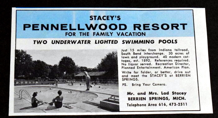 Pennellwood Resort - 1960S Print Ad (newer photo)